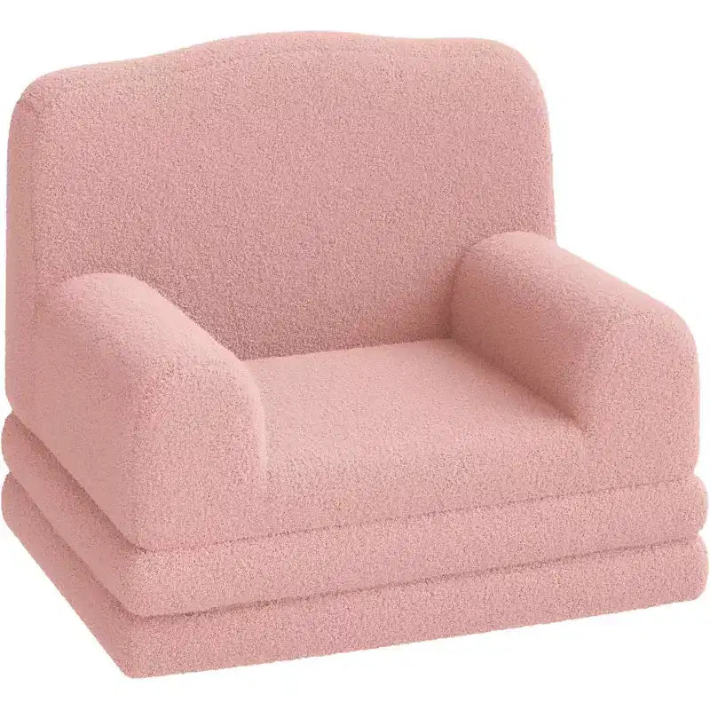COZONY 2-in-1 Couch, Foldable Toddler Sofa to Lounger, Foam Chair