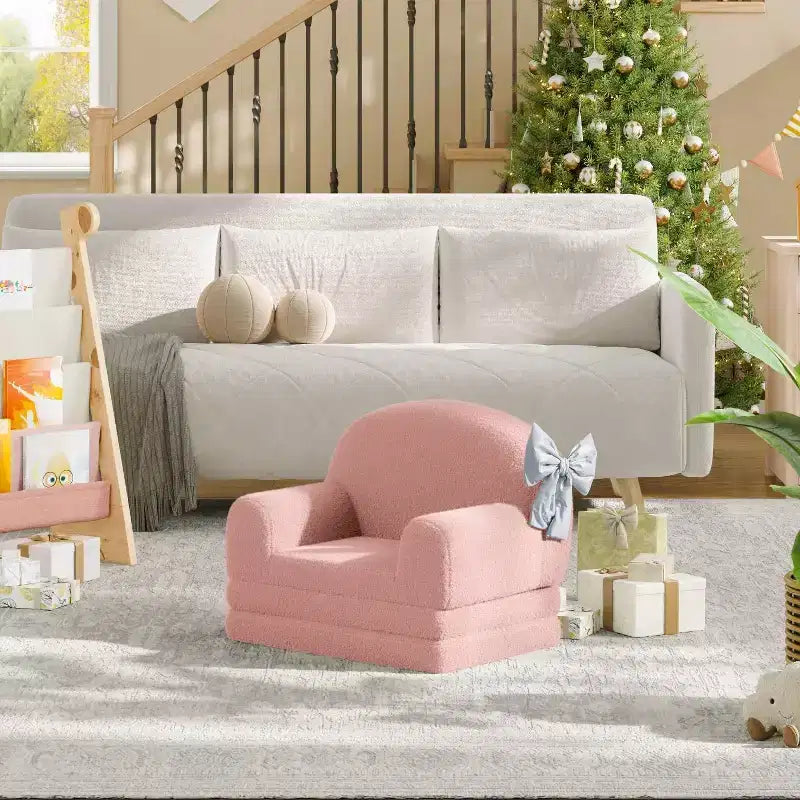 COZONY 2-in-1 Couch, Foldable Toddler Sofa to Lounger, Foam Chair
