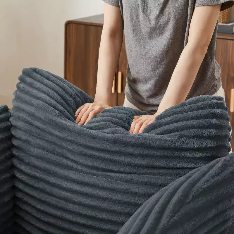 Single Full-compressed Sofa, Ultra Soft Coarse Grain Corduroy Recliner, Sleeper Couch with Seat Cushion with Spring Wrap, No Assembly