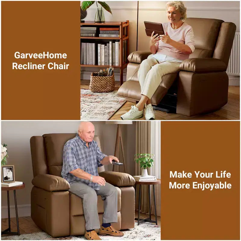 Oversized Wide Power Lift Recliner Chair,Heat and Massage, Adjustable Back and Legs,PU Leather for The Elderly and People with Mobility impaired