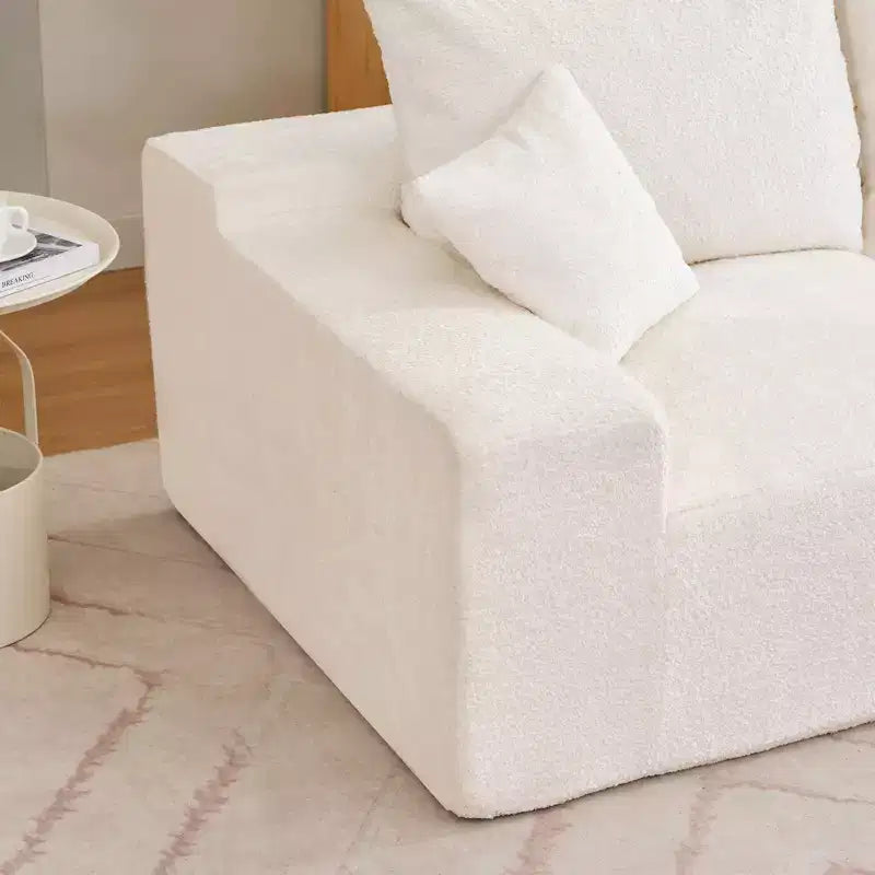 110'' Modular Sectional Sofa  L-Shaped Cloud Couch with Chaise, Deep Seat Chenille Sofa, No Assembly