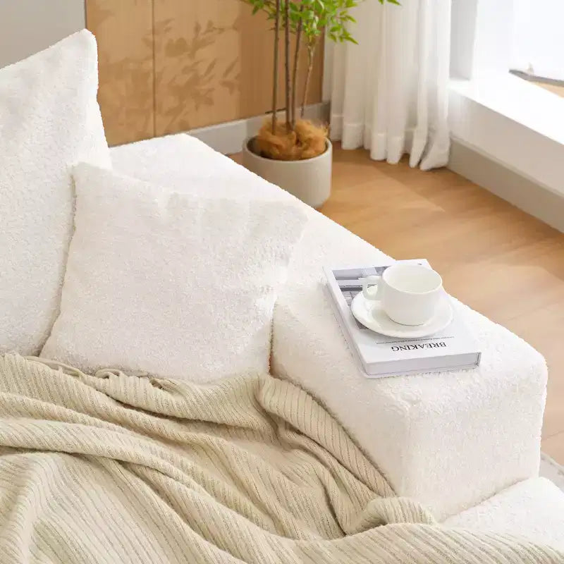 110'' Modular Sectional Sofa  L-Shaped Cloud Couch with Chaise, Deep Seat Chenille Sofa, No Assembly
