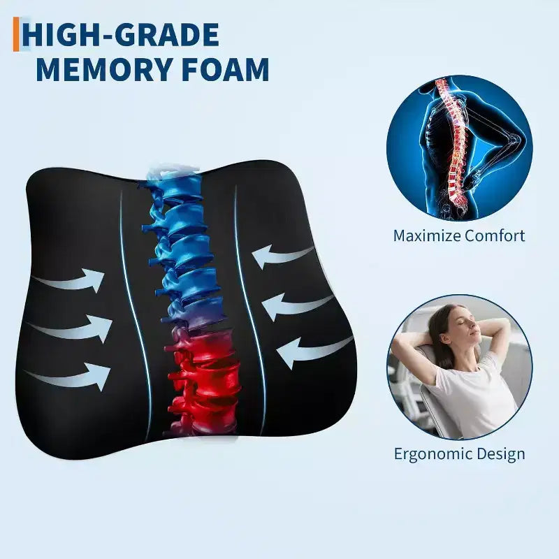 High Back Ergonomic Office Chair with Mesh Back, Retractable Footrest, Adjustable Headrest & Lumbar Support  Computer Desk Chair with Wheels