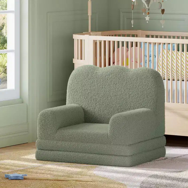 2-in-1 Comfy Couch Fold Out Lounger Foam Chair