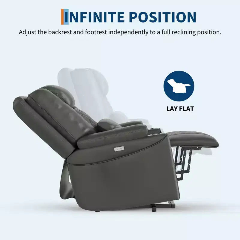 Power Lift Chair, Recliner Chair - Electric Power Lift Recliner for Elderly with 3 Positions, USB Ports, Cup Holders, Side Pockets