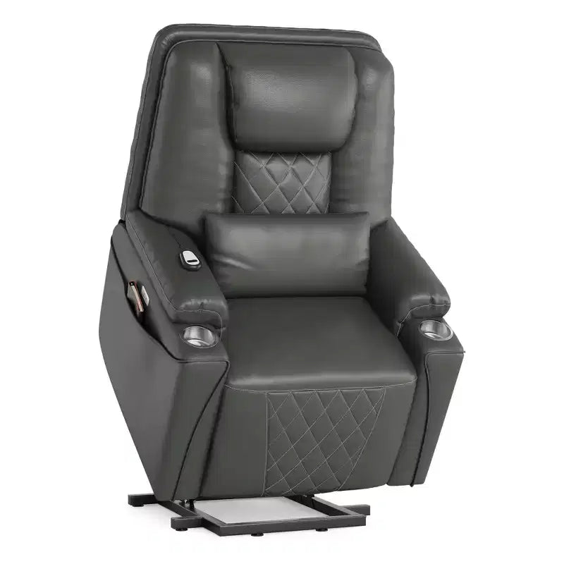 Power Lift Chair, Recliner Chair - Electric Power Lift Recliner for Elderly with 3 Positions, USB Ports, Cup Holders, Side Pockets