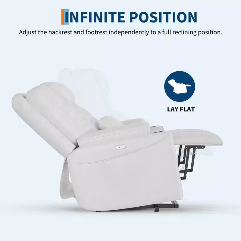 Power Lift Chair, Recliner Chair - Electric Power Lift Recliner for Elderly with 3 Positions, USB Ports, Cup Holders, Side Pockets