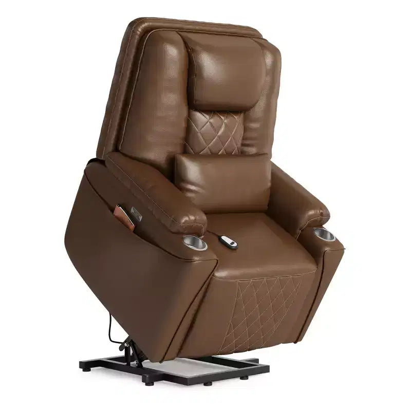Power Lift Chair, Recliner Chair - Electric Power Lift Recliner for Elderly with 3 Positions, USB Ports, Cup Holders, Side Pockets