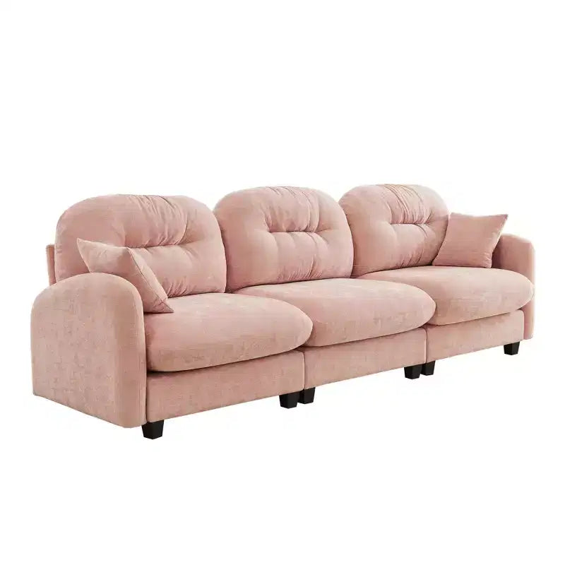 Cloud Modular 3-Seat Chenille Sectional  Tufted High-Density Foam, Ergonomic Arms, Solid-Wood Basfor Bedroom/Living Room