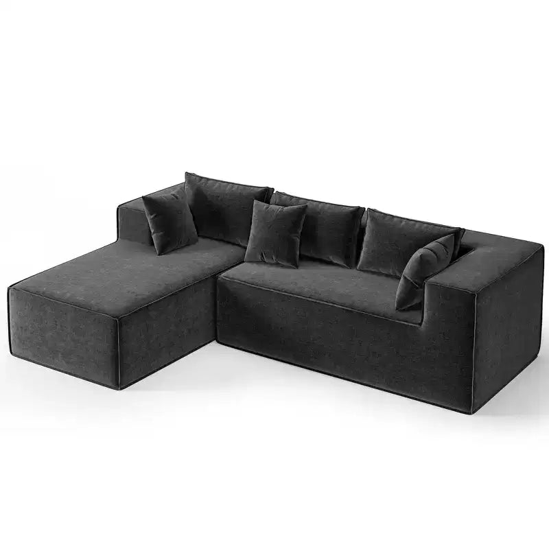 Modular Sectional Couches for Living Room, Cloud Sectional Couch with Deep Seat, 106.7 Modular L-Shape Sofa with Chaise, Upholstered Couches