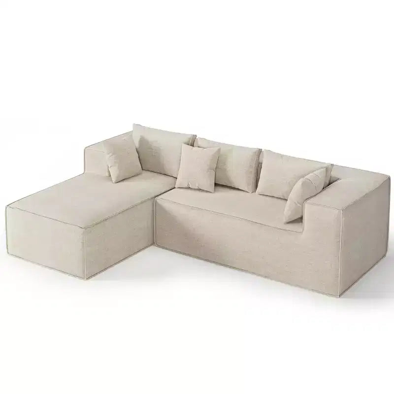 Modular Sectional Couches for Living Room, Cloud Sectional Couch with Deep Seat, 106.7 Modular L-Shape Sofa with Chaise, Upholstered Couches