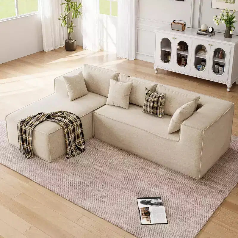 Modular Sectional Couches for Living Room, Cloud Sectional Couch with Deep Seat, 106.7 Modular L-Shape Sofa with Chaise, Upholstered Couches