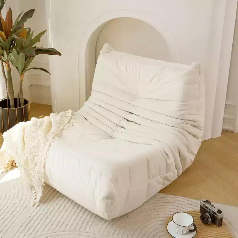 No Installation Big Foam Bean Bag Chair Lounger Sofa in a Box for Adults Living Room Apartment or Gaming