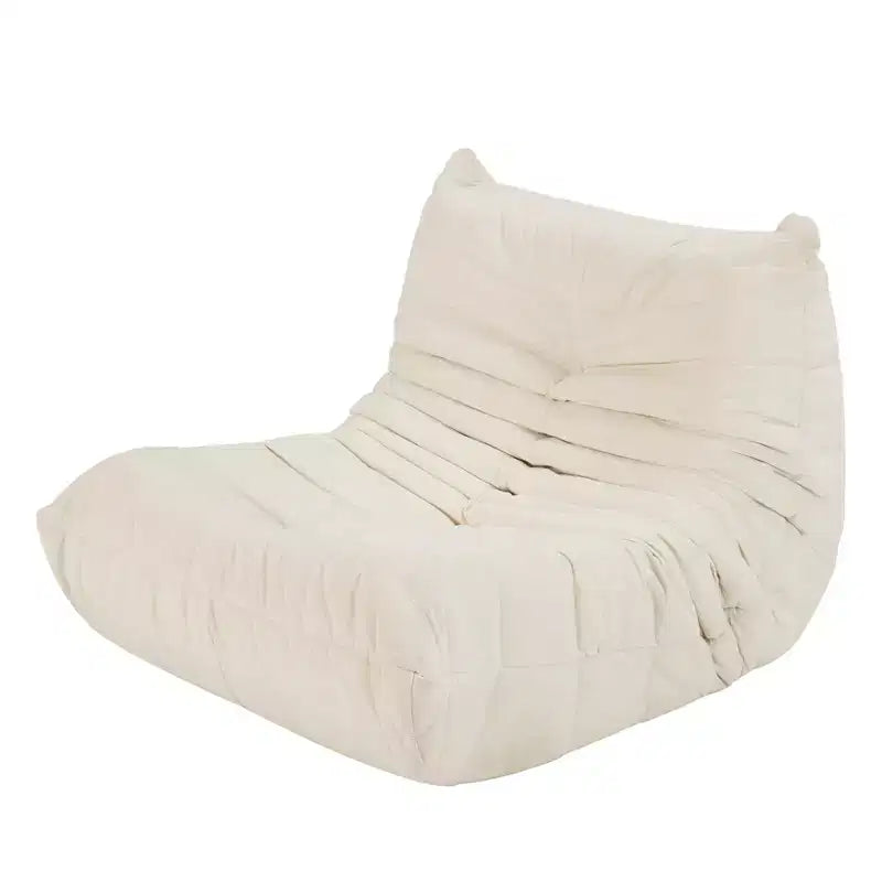No Installation Big Foam Bean Bag Chair Lounger Sofa in a Box for Adults Living Room Apartment or Gaming