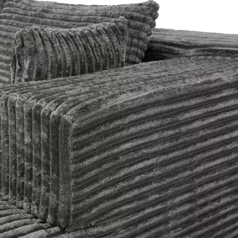 Famapy Modern Sectional Compressed Sofa Comfort and Style for Contemporary Living Spaces No Assembly Compressed Cotton Couch with Chaise