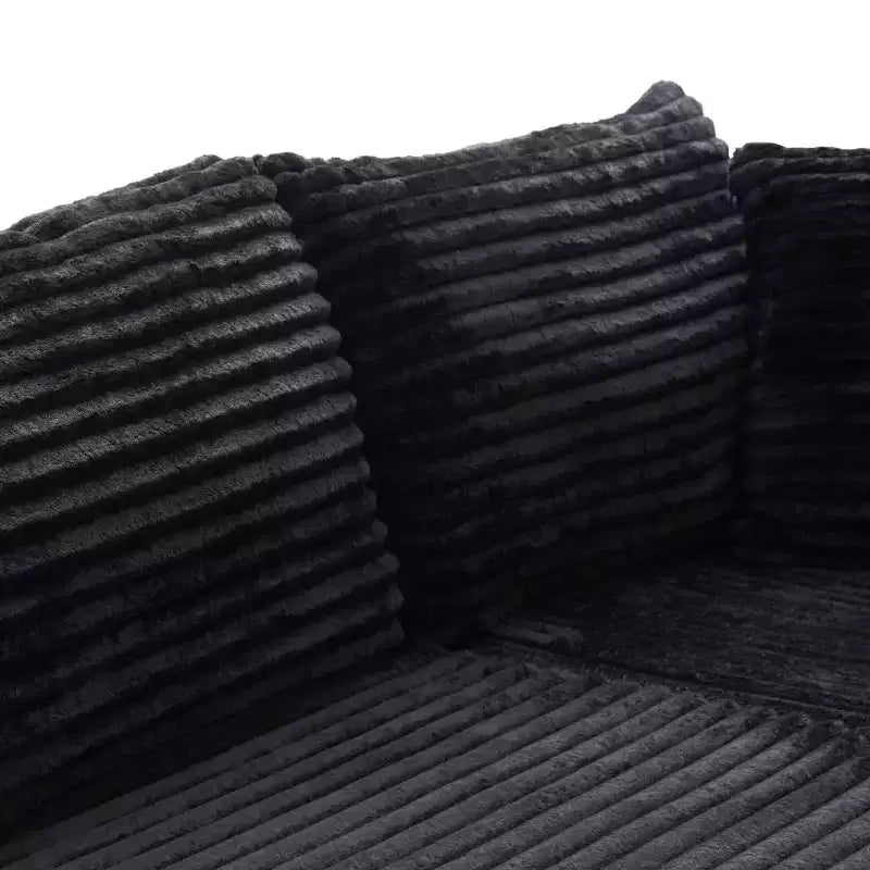 Famapy Modern Sectional Compressed Sofa Comfort and Style for Contemporary Living Spaces No Assembly Compressed Cotton Couch with Chaise