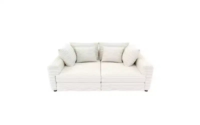 EHMKNP 102.4  Plush Corduroy 4-Seat Sofa,with Soft Pillows,Convertible Deep Seat Sofa Lounge Chair for Living Room Bedroom,Apartment,Office