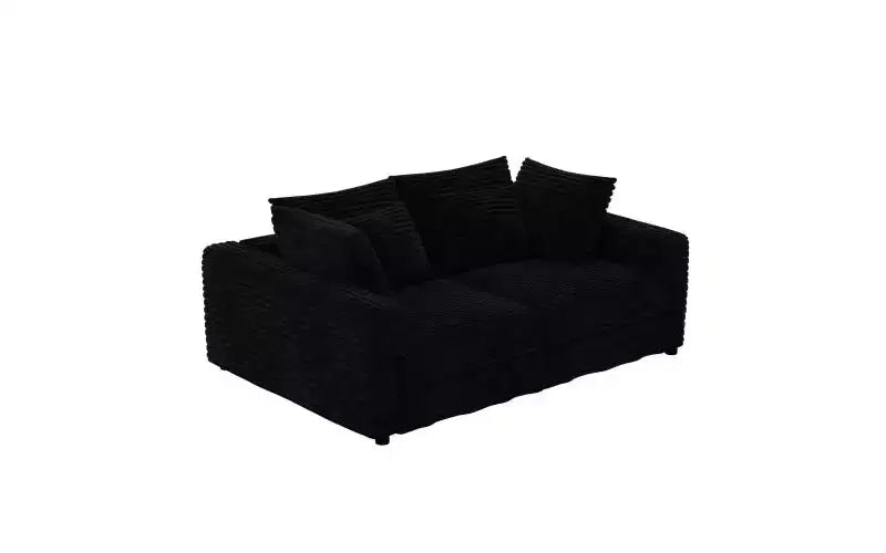 EHMKNP 102.4  Plush Corduroy 4-Seat Sofa,with Soft Pillows,Convertible Deep Seat Sofa Lounge Chair for Living Room Bedroom,Apartment,Office
