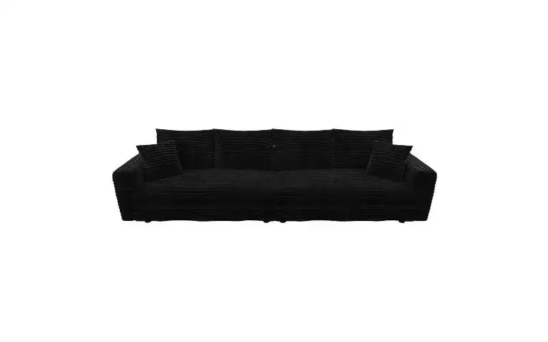 EHMKNP 102.4  Plush Corduroy 4-Seat Sofa,with Soft Pillows,Convertible Deep Seat Sofa Lounge Chair for Living Room Bedroom,Apartment,Office