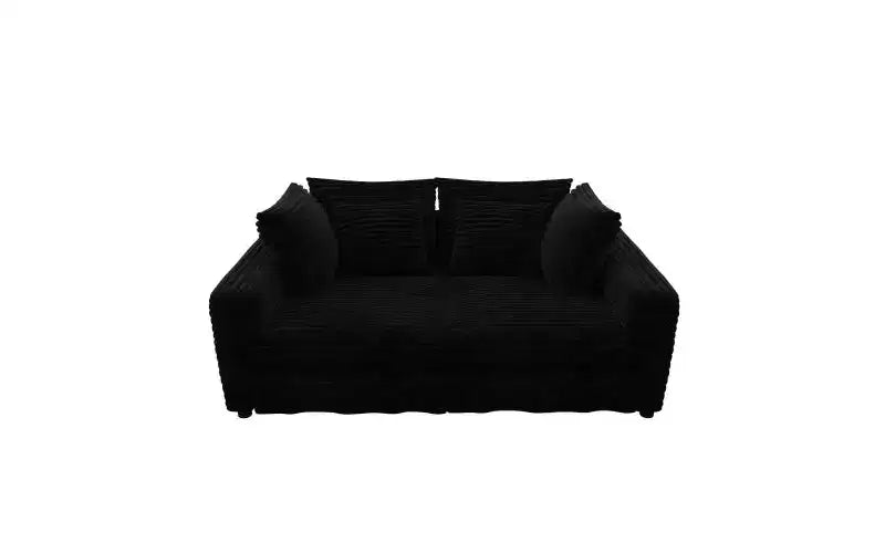 EHMKNP 102.4  Plush Corduroy 4-Seat Sofa,with Soft Pillows,Convertible Deep Seat Sofa Lounge Chair for Living Room Bedroom,Apartment,Office