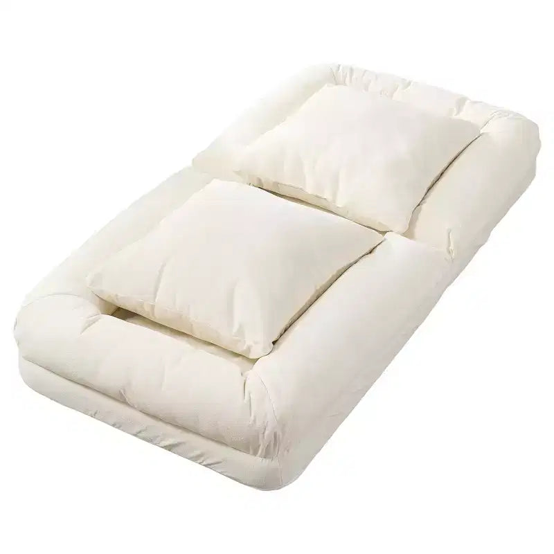 GustoWave 64.9'' 5-Position Adjustable Lazy Sofa Bed, Upholstered Human Dog Bed for Adult & Pets, Foldable Floor Lounger Chair