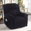 Power Lift Recliner Chair with Heat & Massage, Electric Lift Recliner with Padded Seat & 2 Side Pockets, Single Sofa Seat for Living Room