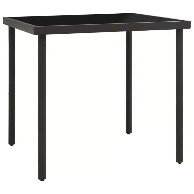 vidaXL Patio Dining Set Outdoor Table and Chair Patio Conversation Set Steel