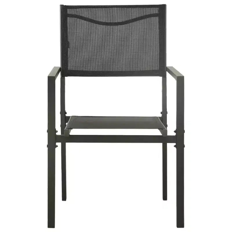 vidaXL Patio Dining Set Outdoor Table and Chair Patio Conversation Set Steel