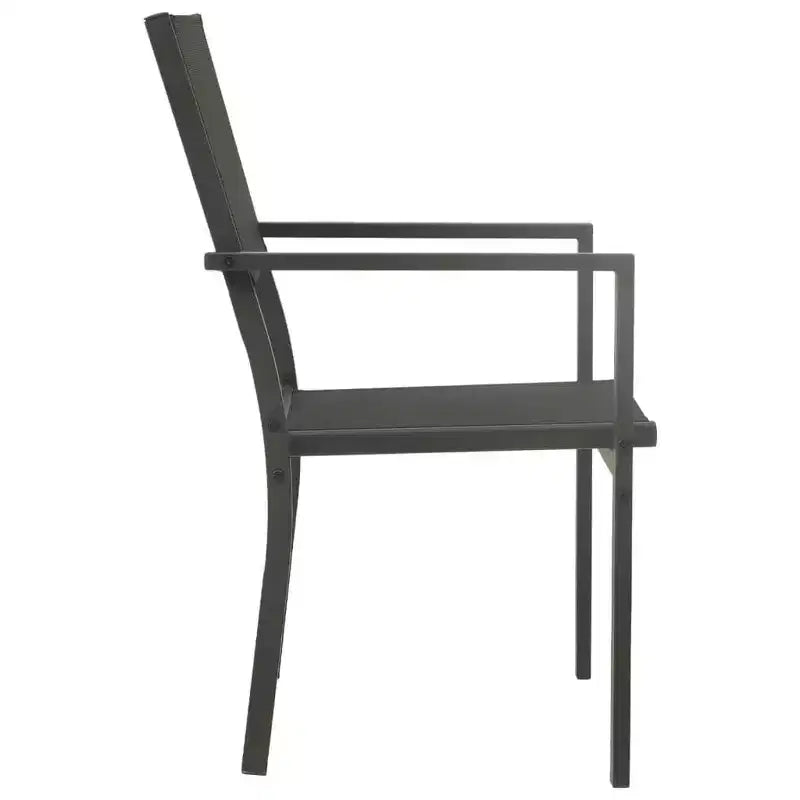 vidaXL Patio Dining Set Outdoor Table and Chair Patio Conversation Set Steel