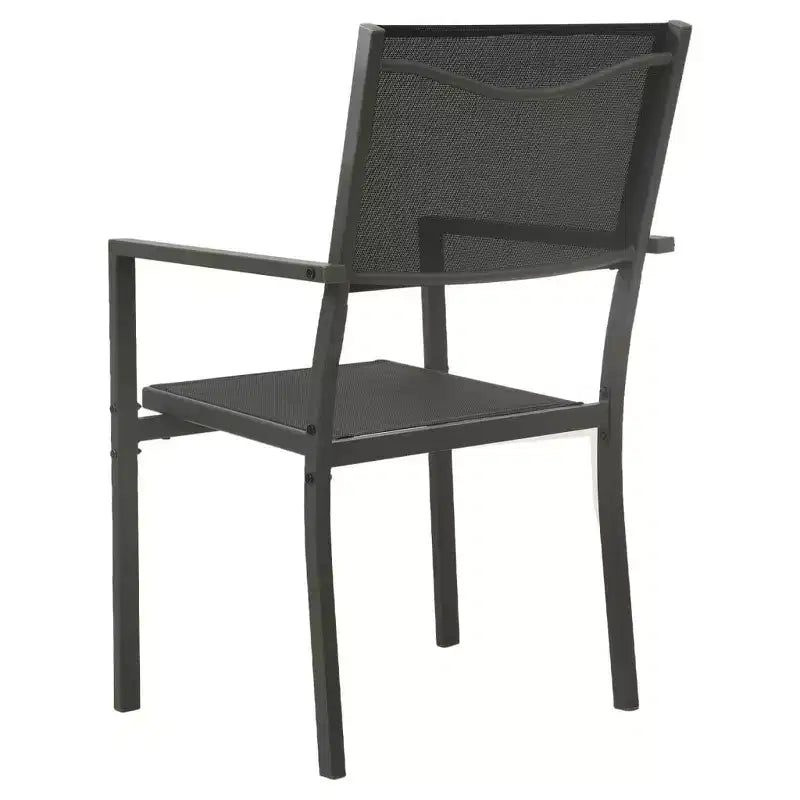 vidaXL Patio Dining Set Outdoor Table and Chair Patio Conversation Set Steel
