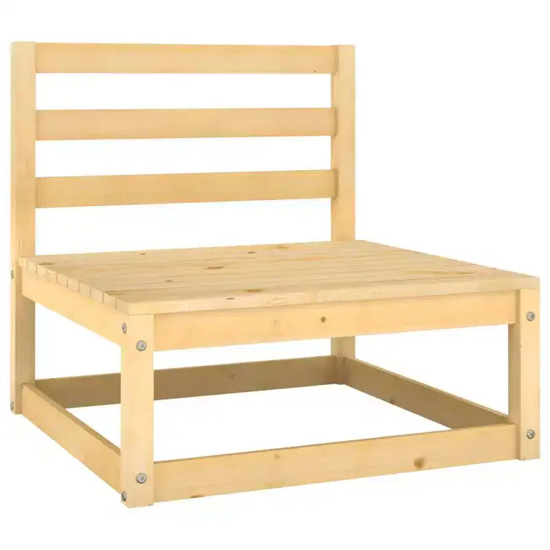 vidaXL Patio Lounge Set Natural Solid pinewood Large Modular