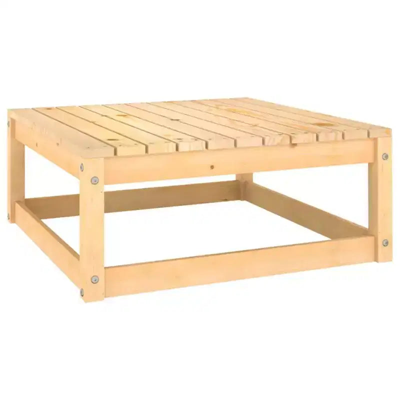 vidaXL Conjunto de Salón de Patio de 9 Piezas con Cojines Madera Maciza de Pino - Natural Con Cojines