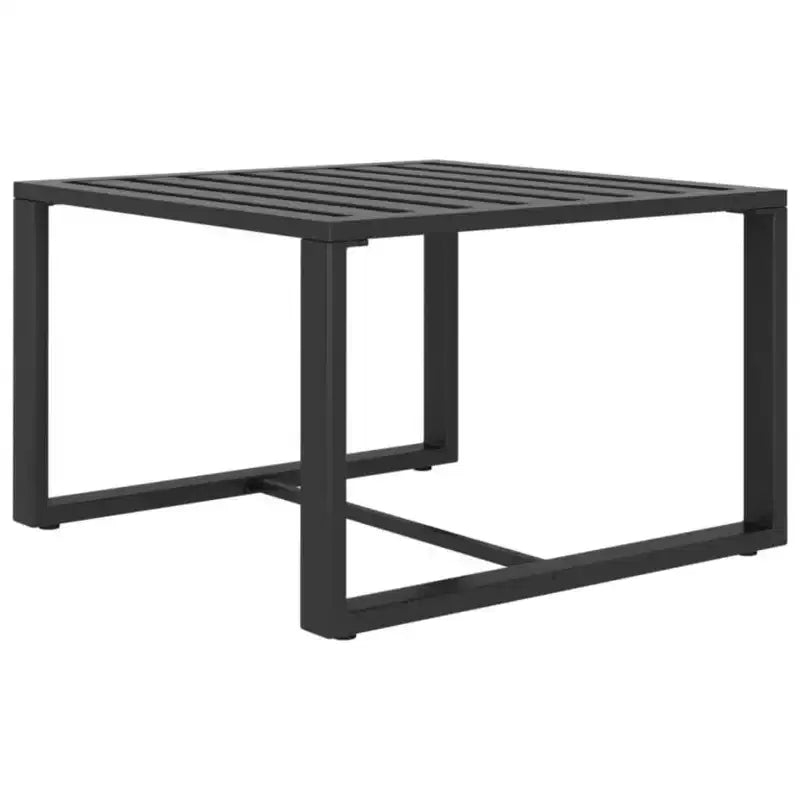 vidaXL Set de Salón de Jardín de Aluminio, Antracita - Juego de 10 Piezas para Exteriores con Cojines y Almohadas - Resistente a la Intemperie, Fácil de Limpiar, Diseño Modular