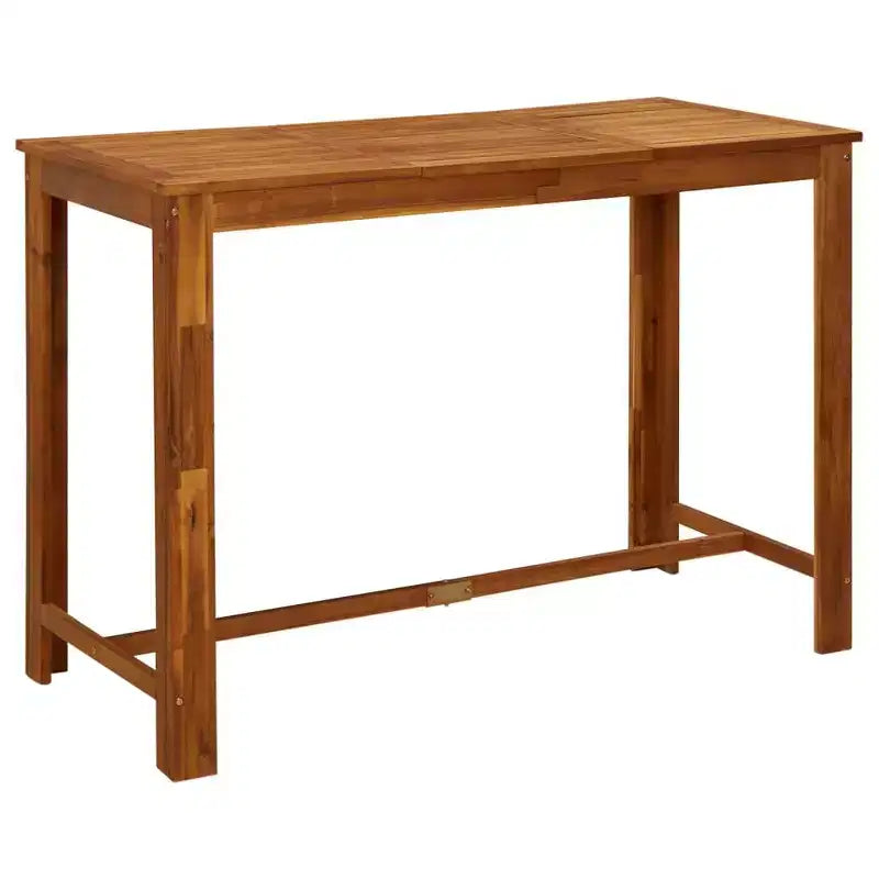 vidaXL Juego de barra de bar de jardín Madera maciza de acacia Grande Duradero