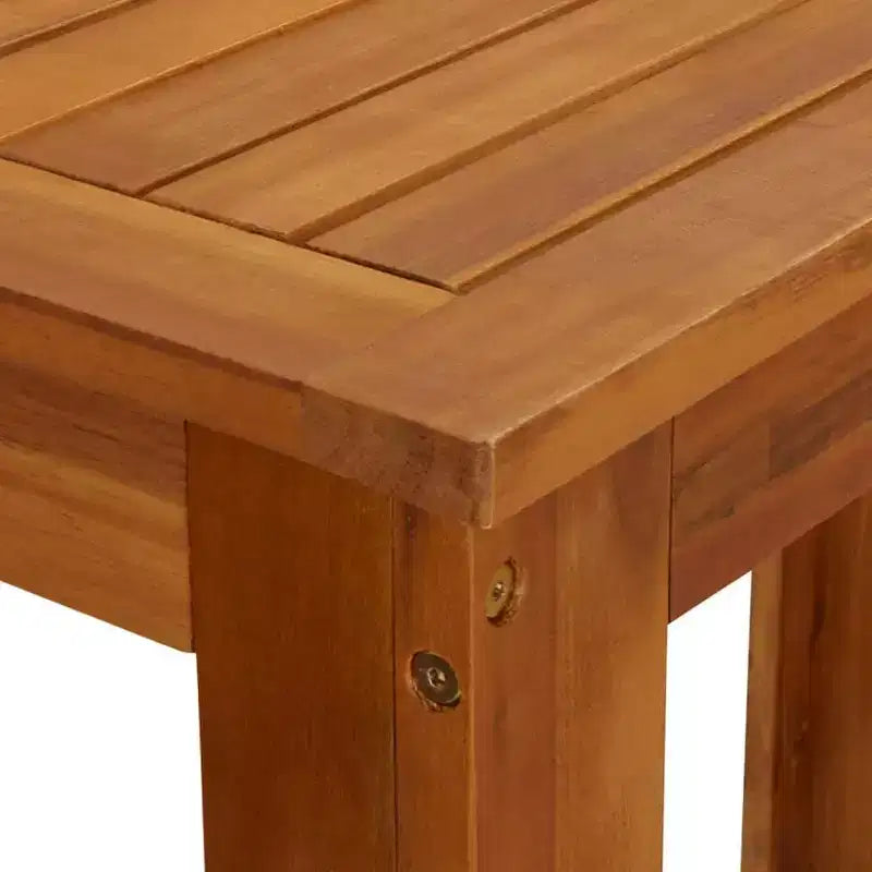 vidaXL Juego de barra de bar de jardín Madera maciza de acacia Grande Duradero