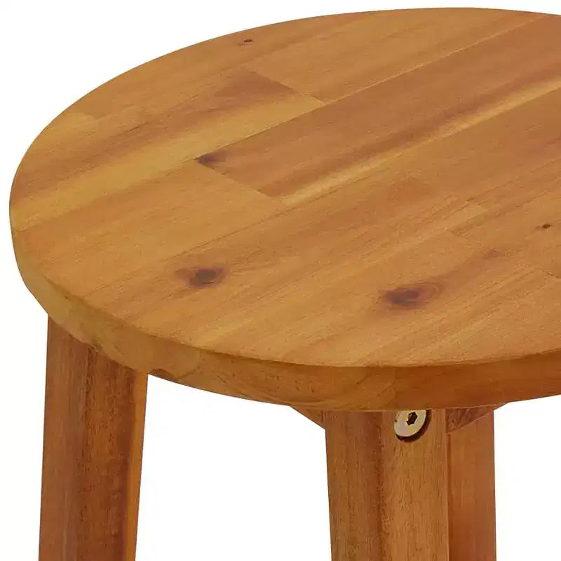vidaXL Juego de barra de bar de jardín Madera maciza de acacia Grande Duradero