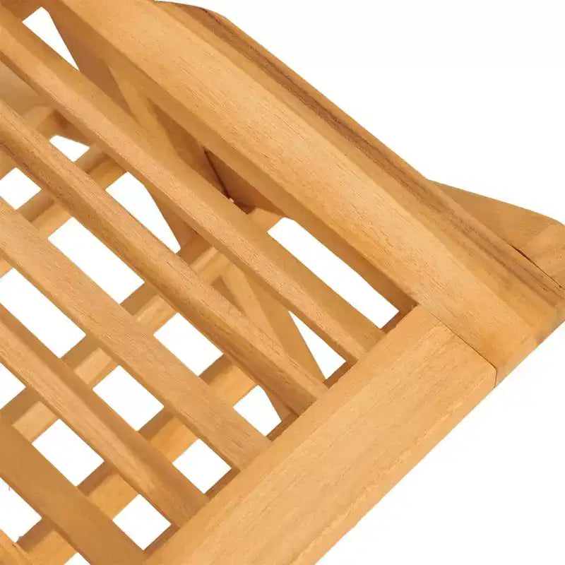 vidaXL Juego de Comedor de Patio de 5 Piezas, Madera de Teca Sólida, Plegable y Cómodo - Muebles de Comedor para Patio o Terraza