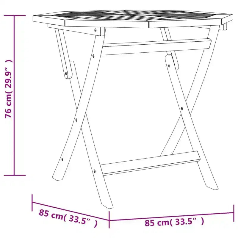 vidaXL Juego de Comedor de Patio de 5 Piezas, Madera de Teca Sólida, Plegable y Cómodo - Muebles de Comedor para Patio o Terraza