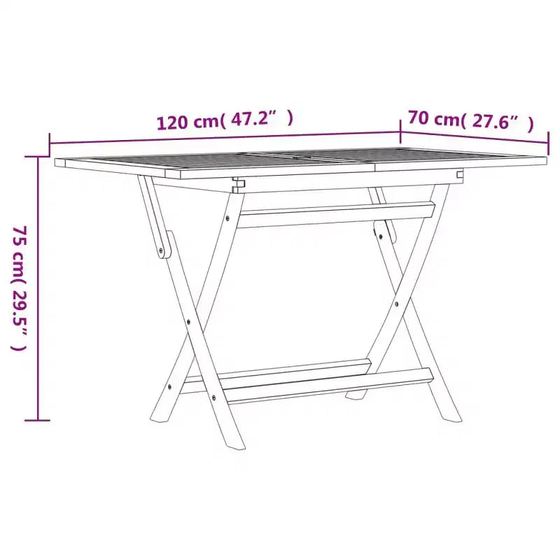 vidaXL Juego de comedor de patio de madera de teca maciza - Colección de mesa rectangular y sillas plegables de 7 piezas con orificio para sombrilla para exterior/terraza/jardín
