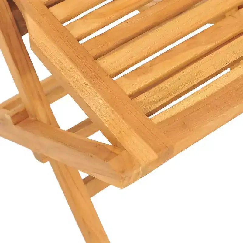 vidaXL Patio Dining Set Outdoor Table and Chair Furniture Solid Wood Teak