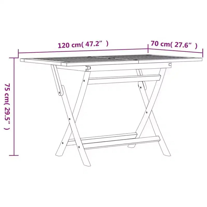 vidaXL Patio Dining Set Outdoor Table and Chair Furniture Solid Wood Teak