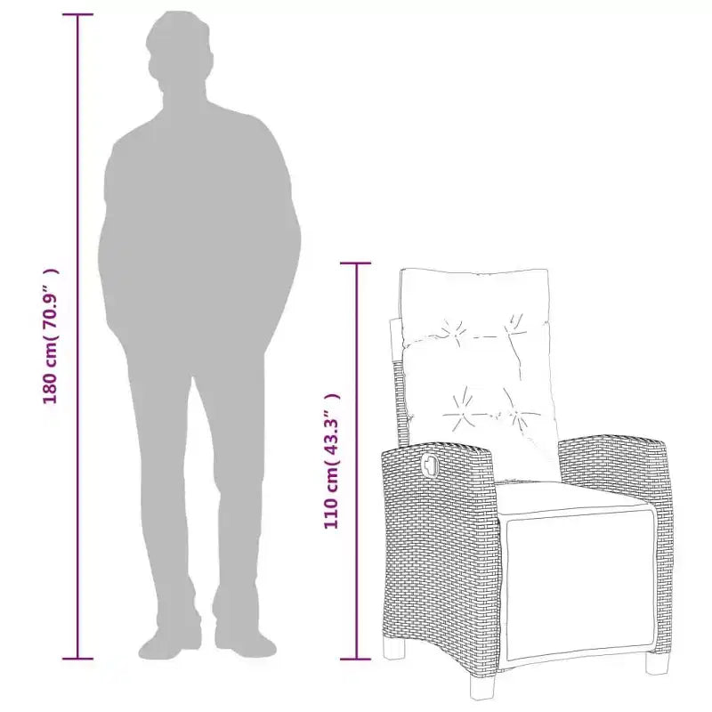 vidaXL Juego de Comedor de Patio de 9 Piezas con Cojines Ratán Sintético Gris