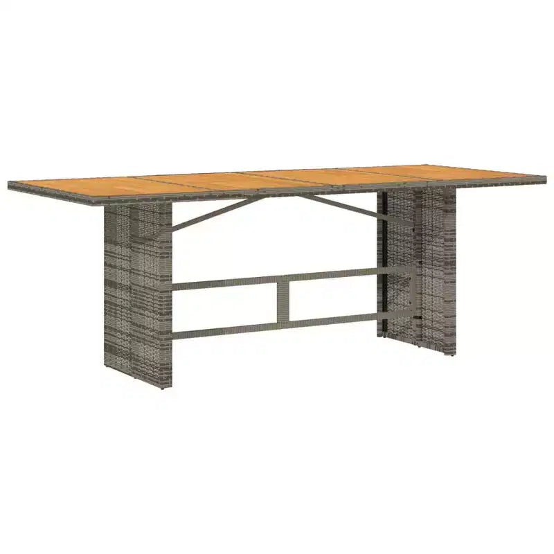 vidaXL Juego de Comedor de Patio de 9 Piezas con Cojines Ratán Sintético Gris