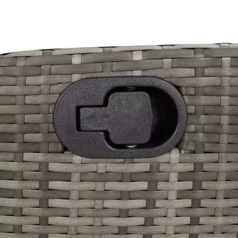 vidaXL Juego de Comedor de Patio de 9 Piezas con Cojines Ratán Sintético Gris