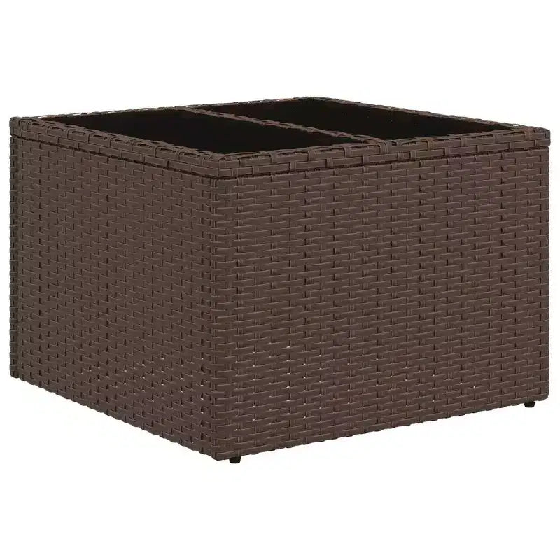 vidaXL Salon de jardin marron, blanc crème