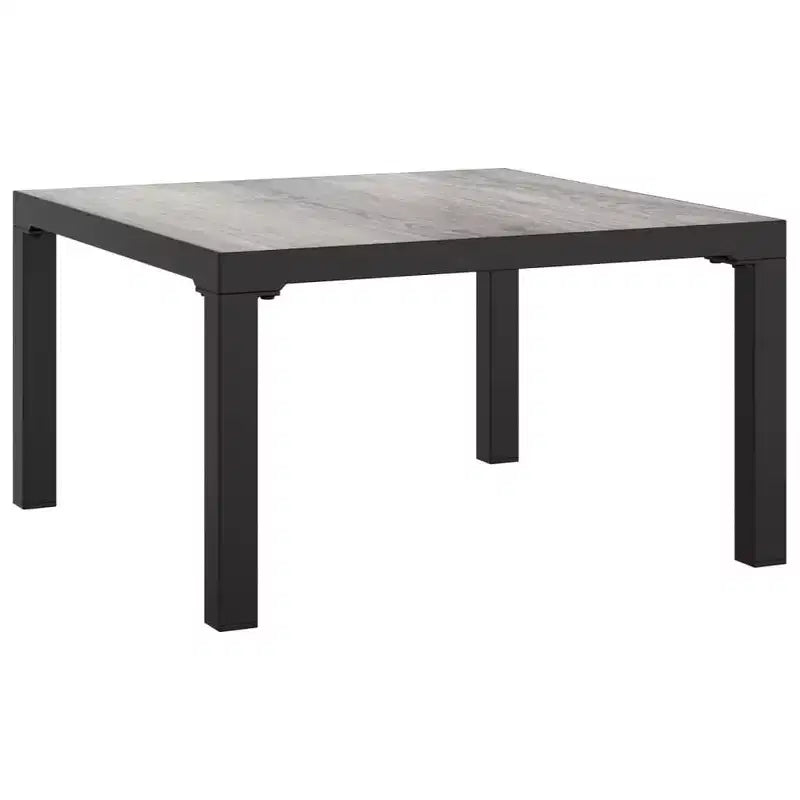 vidaXL Conjunto de Muebles de Jardín Sofá de Dos Plazas para Exterior Ratán Polivinilo Negro y Gris