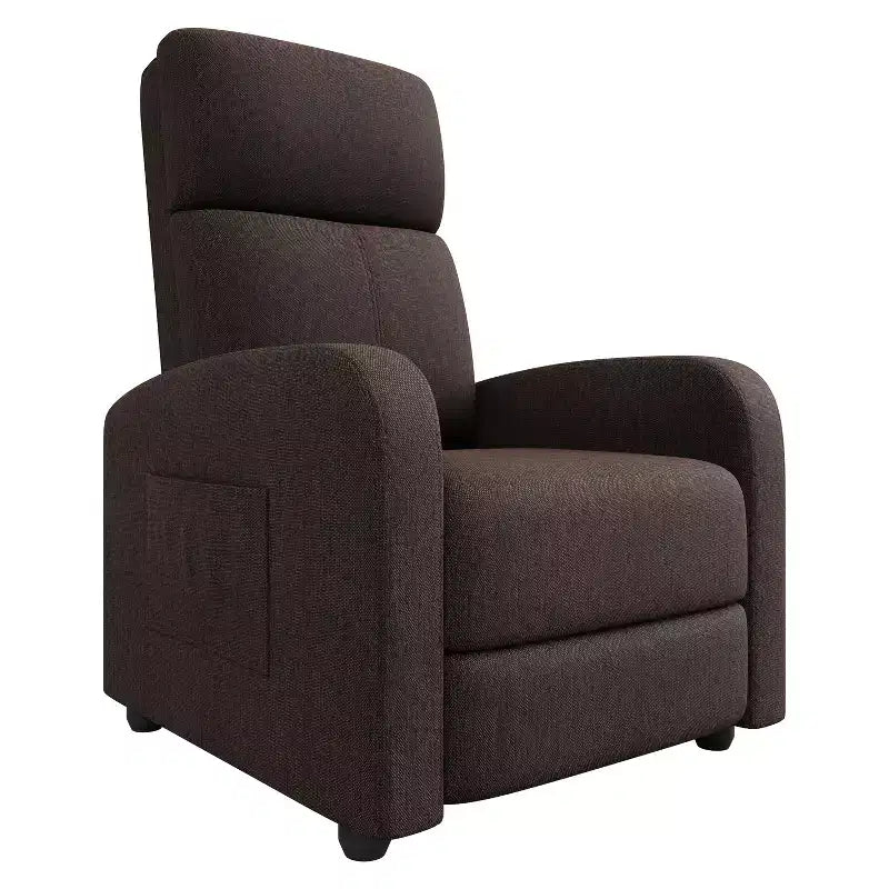 Recliner Chair for Adults, Adjustable Single Sofa, Enhanced with Side Pocket, Tall Back, Wide Arms & Padded Seat, Home Seating for Living Room