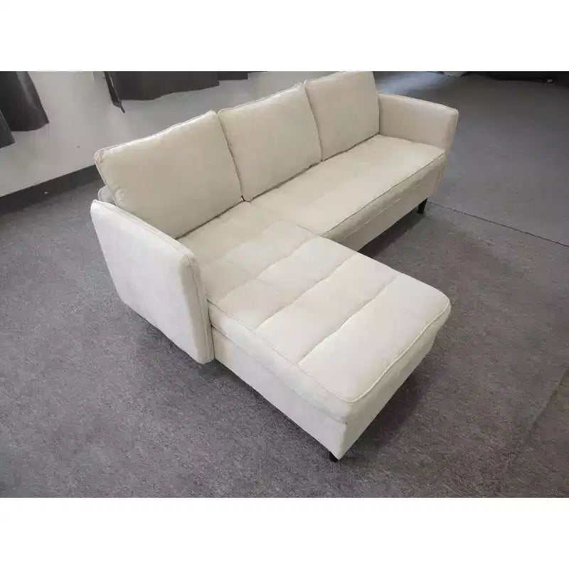 Modern Reversible 3-Seat Sofa, Convertible Sectional Couch, L-Shaped Storage Sofa, Space-Saving for Living Room