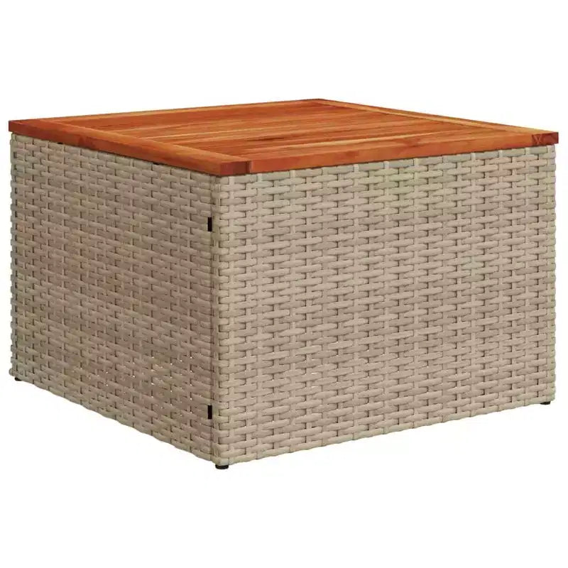 vidaXL Salon de jardin modulaire Beige Résine tressée Matériaux résistants aux UV