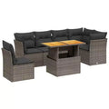 vidaXL Garden Sofa Set Dark Grey, Grey